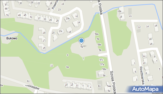 Szczecin, Strzelców Karpackich, 7a, mapa Szczecina