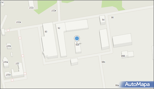 Szczecin, Stołczyńska, 92b, mapa Szczecina