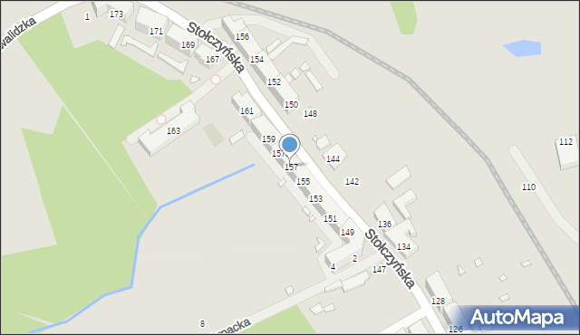 Szczecin, Stołczyńska, 157, mapa Szczecina