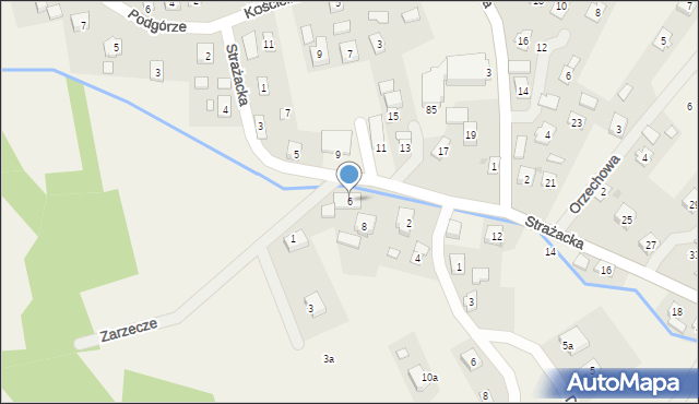 Szczepańcowa, Strażacka, 6, mapa Szczepańcowa