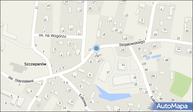 Szczepanów, Stojałowskiego Stanisława, ks., 10a, mapa Szczepanów