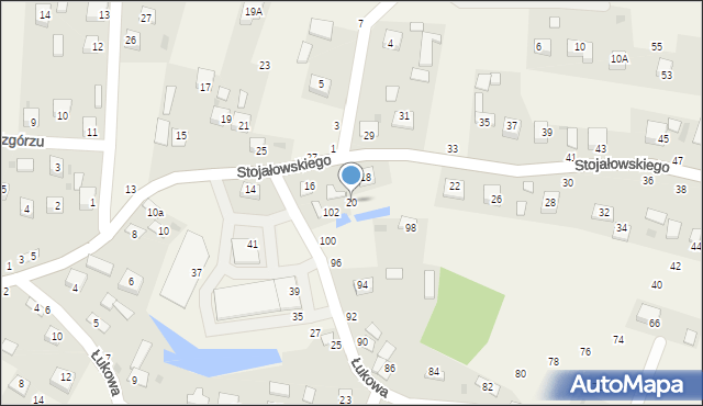 Szczepanów, Stojałowskiego Stanisława, ks., 20, mapa Szczepanów