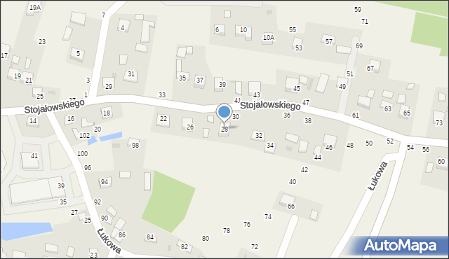 Szczepanów, Stojałowskiego Stanisława, ks., 28, mapa Szczepanów