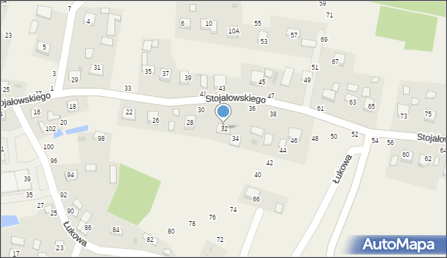 Szczepanów, Stojałowskiego Stanisława, ks., 32, mapa Szczepanów