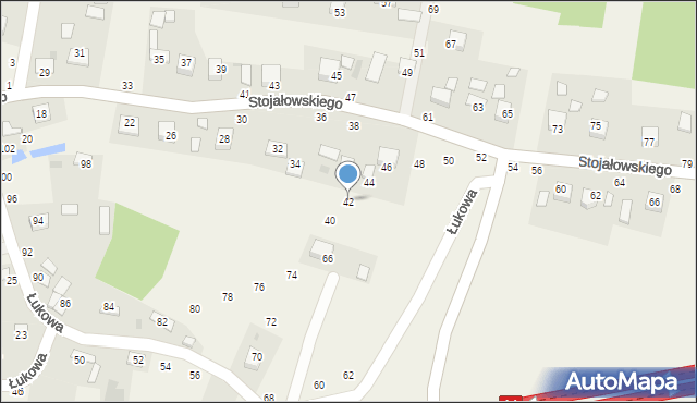 Szczepanów, Stojałowskiego Stanisława, ks., 42, mapa Szczepanów