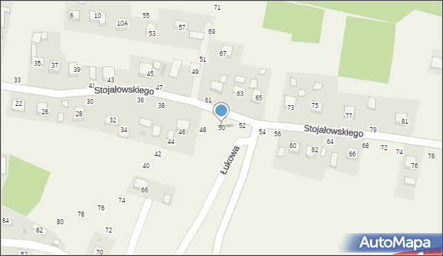 Szczepanów, Stojałowskiego Stanisława, ks., 50, mapa Szczepanów