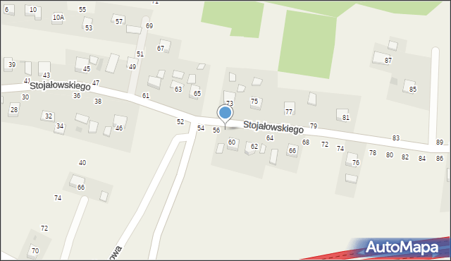 Szczepanów, Stojałowskiego Stanisława, ks., 58, mapa Szczepanów