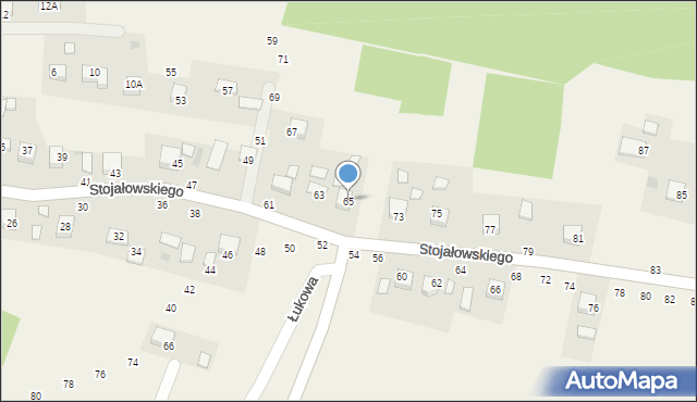 Szczepanów, Stojałowskiego Stanisława, ks., 65, mapa Szczepanów