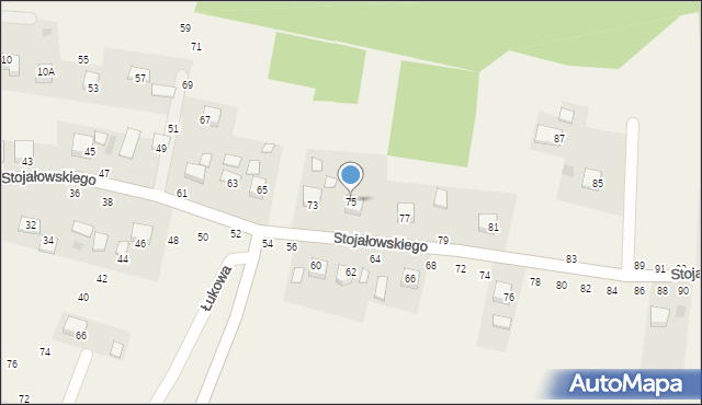 Szczepanów, Stojałowskiego Stanisława, ks., 75, mapa Szczepanów