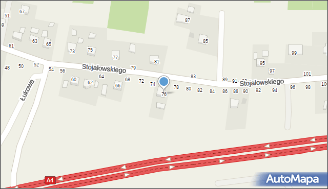 Szczepanów, Stojałowskiego Stanisława, ks., 76, mapa Szczepanów