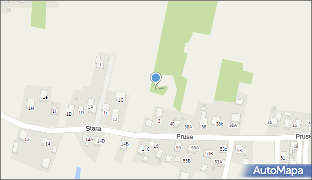 Szczerbice, Stara, 3a, mapa Szczerbice