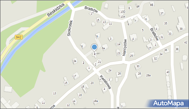 Szczyrk, Stokrotek, 4, mapa Szczyrk