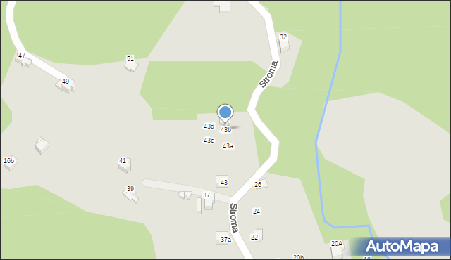 Szczyrk, Stroma, 43b, mapa Szczyrk