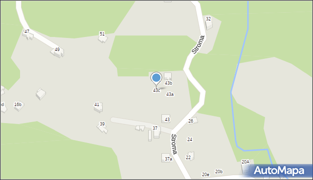 Szczyrk, Stroma, 43c, mapa Szczyrk
