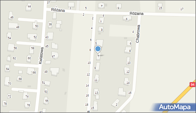 Szczytniki Małe, Storczykowa, 7, mapa Szczytniki Małe