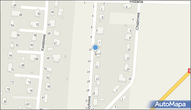 Szczytniki Małe, Storczykowa, 9, mapa Szczytniki Małe