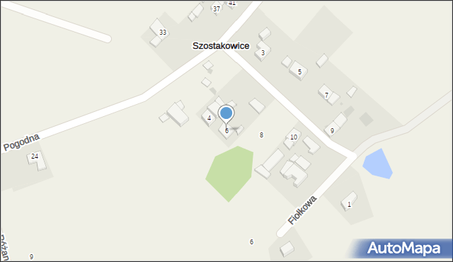 Szostakowice, Storczykowa, 6, mapa Szostakowice