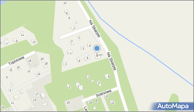 Szumin, Strumykowa, 8, mapa Szumin