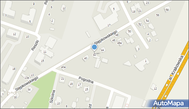Tarczyn, Stępkowskiego Juliana, 42, mapa Tarczyn