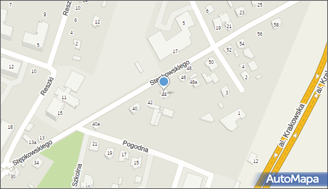 Tarczyn, Stępkowskiego Juliana, 44, mapa Tarczyn