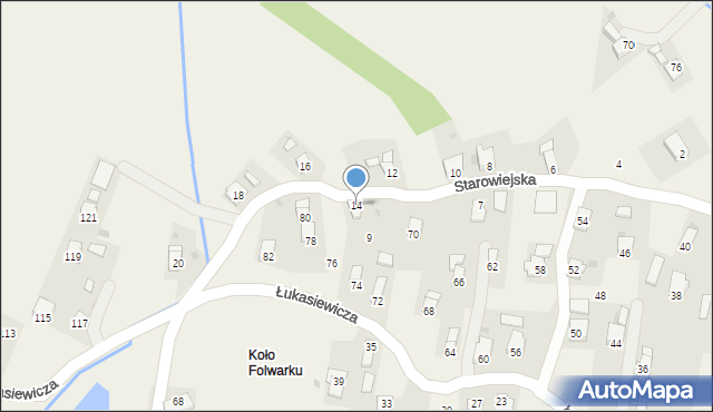 Targowiska, Starowiejska, 14, mapa Targowiska