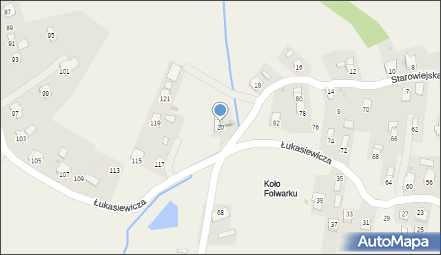 Targowiska, Starowiejska, 20, mapa Targowiska