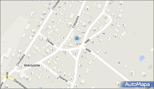 Tarnobrzeg, Strażacka, 9, mapa Tarnobrzegu