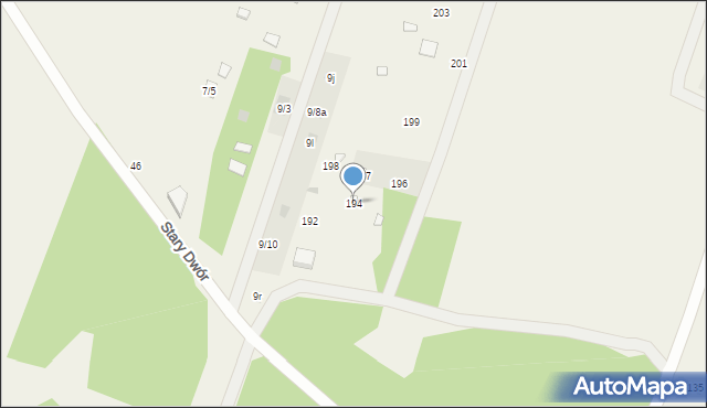 Tarnopol, Stary Dwór, 194, mapa Tarnopol