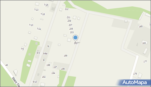 Tarnopol, Stary Dwór, 201, mapa Tarnopol