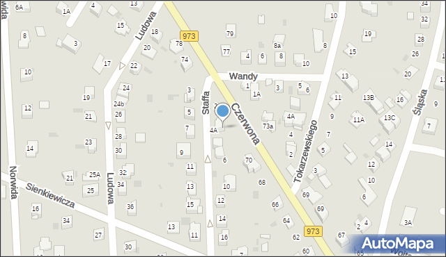 Tarnów, Staffa Leopolda, 4B, mapa Tarnów