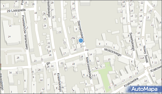 Tarnów, Starowolskiego Szymona, 2, mapa Tarnów