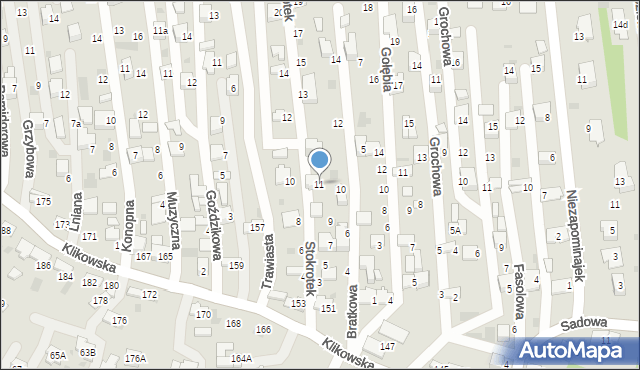 Tarnów, Stokrotek, 11, mapa Tarnów