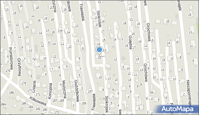 Tarnów, Stokrotek, 12, mapa Tarnów