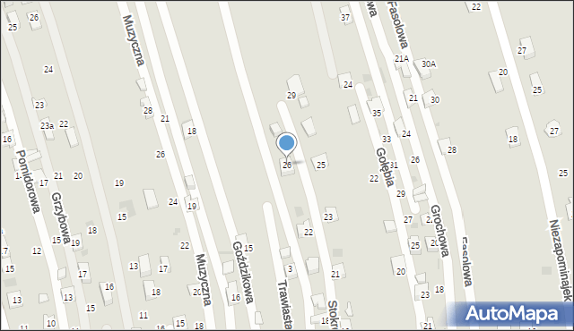 Tarnów, Stokrotek, 26, mapa Tarnów