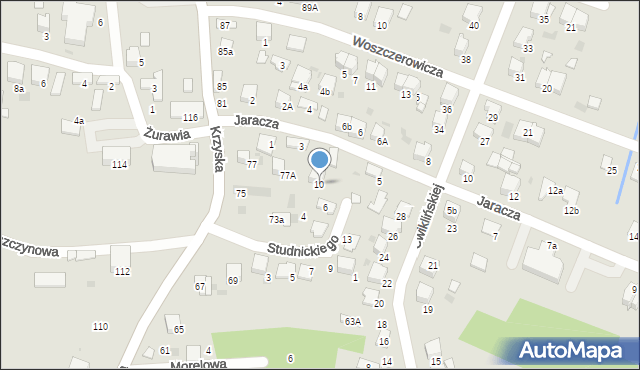 Tarnów, Studnickiego Witolda Gizberta, 10, mapa Tarnów