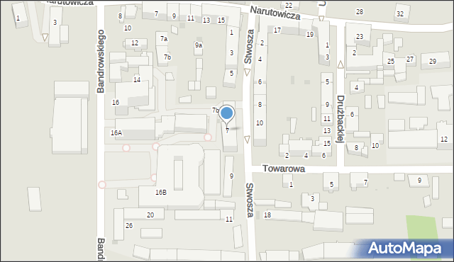 Tarnów, Stwosza Wita, 7, mapa Tarnów