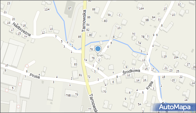 Tarnowiec, Stara, 3, mapa Tarnowiec