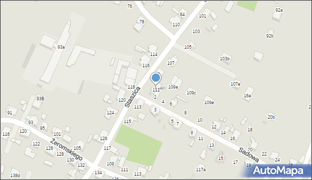 Tarnowskie Góry, Staszica Stanisława, 111, mapa Tarnowskie Góry