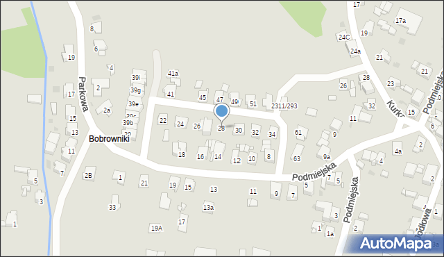 Tarnowskie Góry, Strzelnicza, 28, mapa Tarnowskie Góry