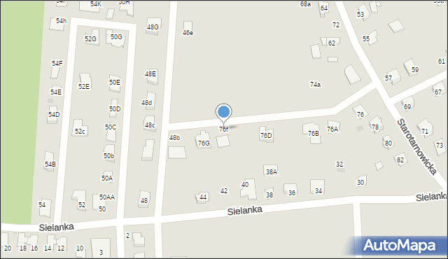 Tarnowskie Góry, Starotarnowicka, 76f, mapa Tarnowskie Góry