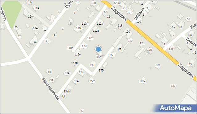 Tarnowskie Góry, Starowapienna, 33e, mapa Tarnowskie Góry