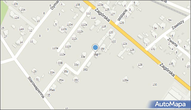 Tarnowskie Góry, Starowapienna, 35E, mapa Tarnowskie Góry