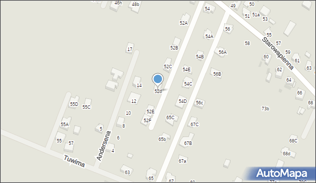 Tarnowskie Góry, Starowapienna, 52d, mapa Tarnowskie Góry