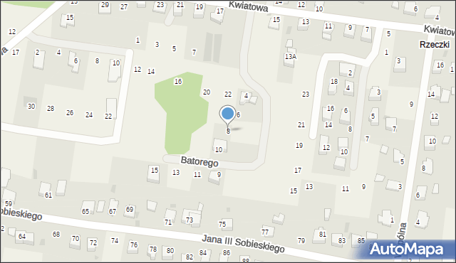 Tenczynek, Stefana Batorego, 8, mapa Tenczynek