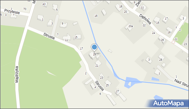 Tenczynek, Strusia, 19, mapa Tenczynek