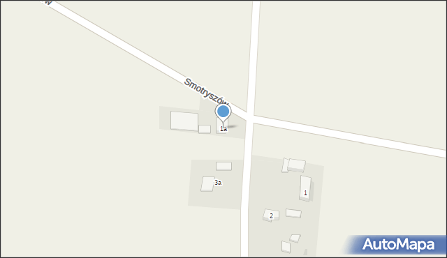 Teodorów Duży, Stefania, 1a, mapa Teodorów Duży