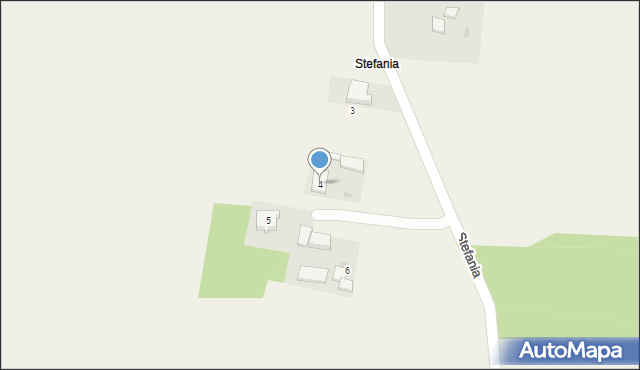 Teodorów Duży, Stefania, 4, mapa Teodorów Duży