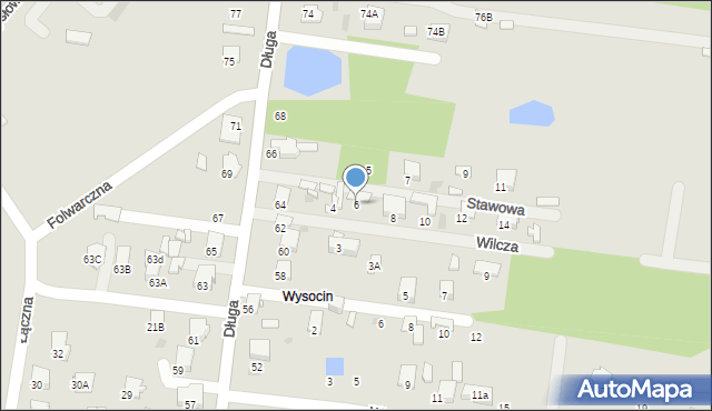 Tłuszcz, Stawowa, 6, mapa Tłuszcz