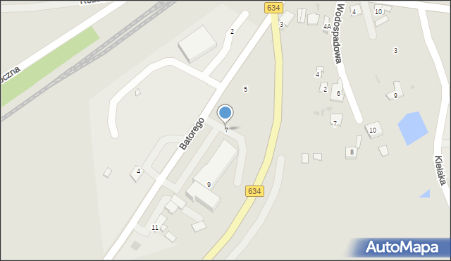 Tłuszcz, Stefana Batorego, 7, mapa Tłuszcz