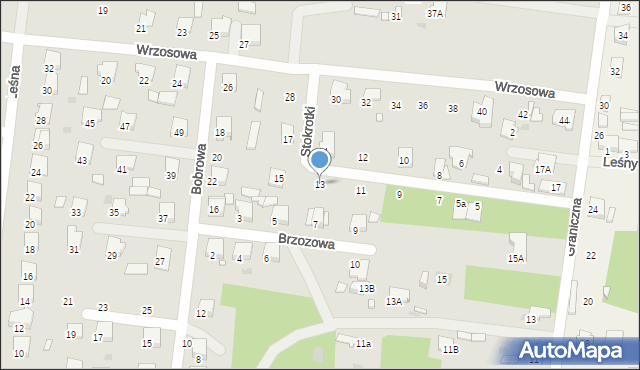 Tłuszcz, Stokrotki, 13, mapa Tłuszcz